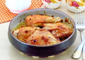 Рецепт куриные бедра в майонезе