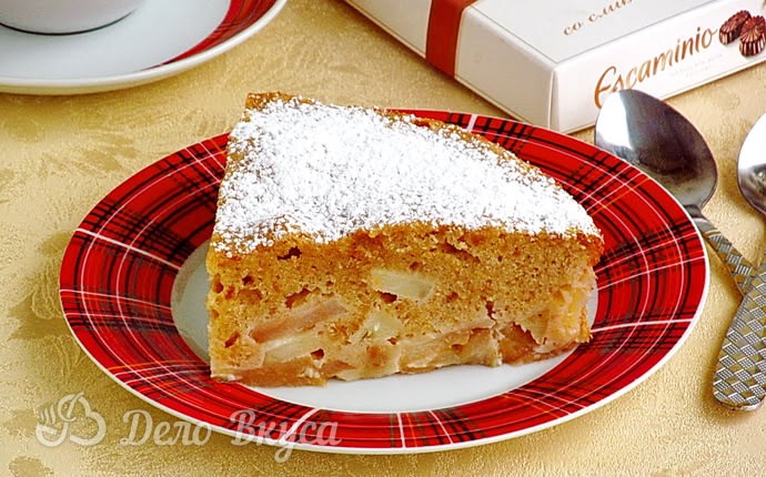 Рецепт яблочный пирог из печенья «винтаж»