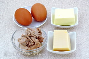 Закуска «Рафаэлло» с печенью трески: Ингредиенты