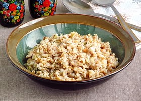 Рецепт овсяная каша из цельного зерна с луком в мультиварке