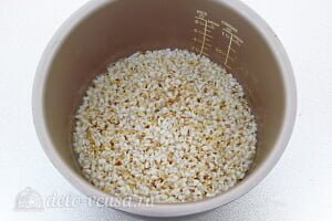 Овсяная каша из цельного зерна с луком в мультиварке: Варим кашу до готовности