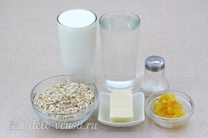 Овсяная каша на молоке с медом: Ингредиенты