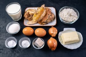 Пирожки с курицей в духовке: Ингредиенты