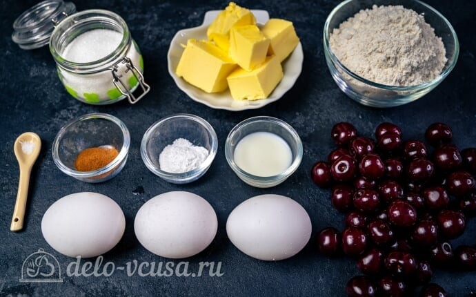 Кексы с вишней: Ингредиенты