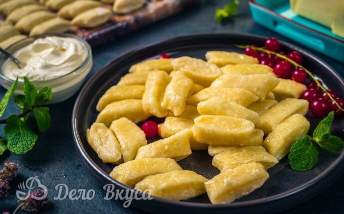 Ленивые вареники с творогом готовы Ленивые вареники с творогом готовы