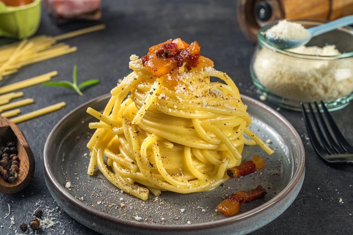 Паста Карбонара классическая пошаговый рецепт с фото Паста Карбонара классическая