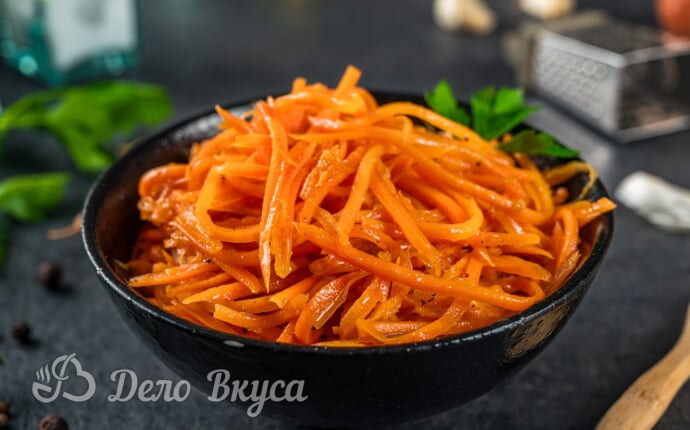 Морковь по-корейски: сервировать готовую закуску