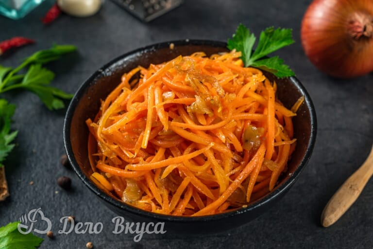 Морковь по-корейски с луком