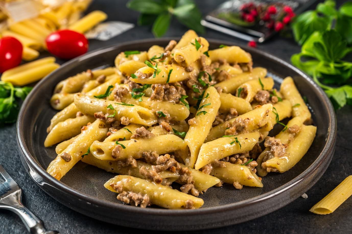 Макароны по-флотски с фаршем