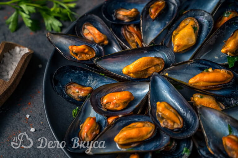 Мидии в белом вине пошаговый рецепт с фото Мидии в белом вине