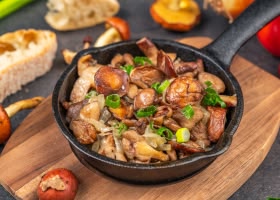 Рецепт жареные маслята с луком