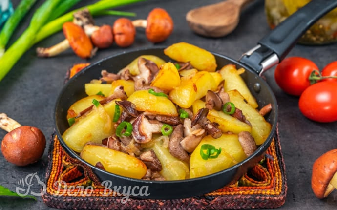 Рецепт маслята жареные с картошкой